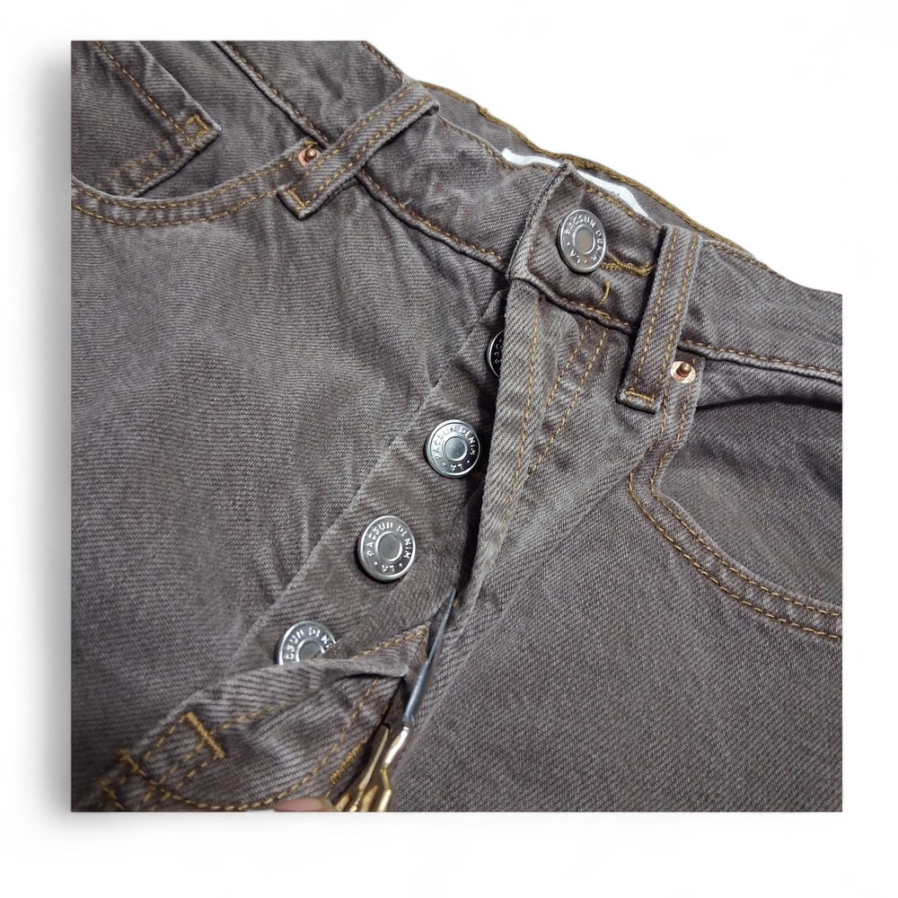 Pac Sun Eco Brown Dad Jeans Womens Size 25 - Picture 7 of 10